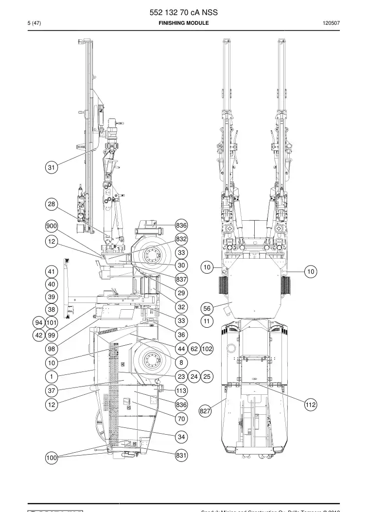 55213270c 552 132 70c Finishing module - Sandvik Technical Drawing