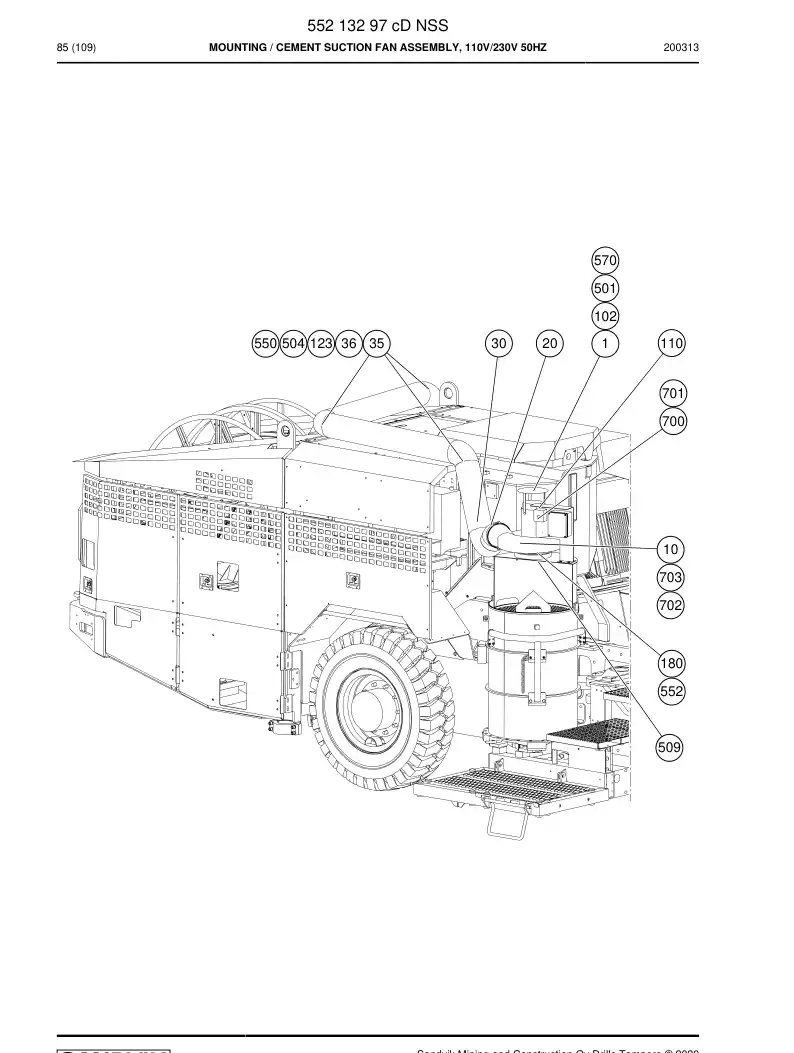 55213297b 552 132 97b Mounting - Sandvik Technical Drawing