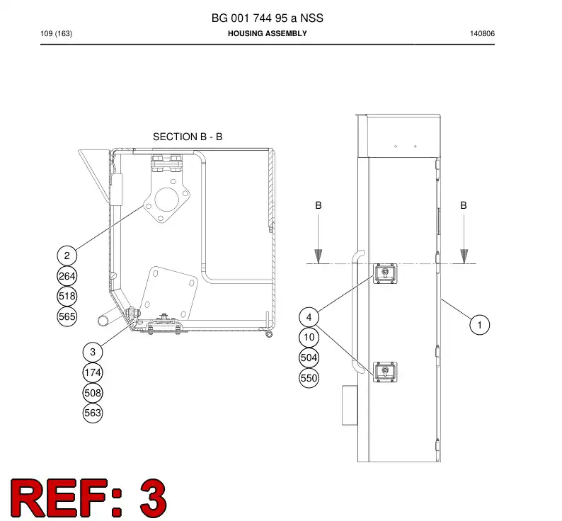 55213360 552 133 60 Plate - Sandvik Technical Drawing