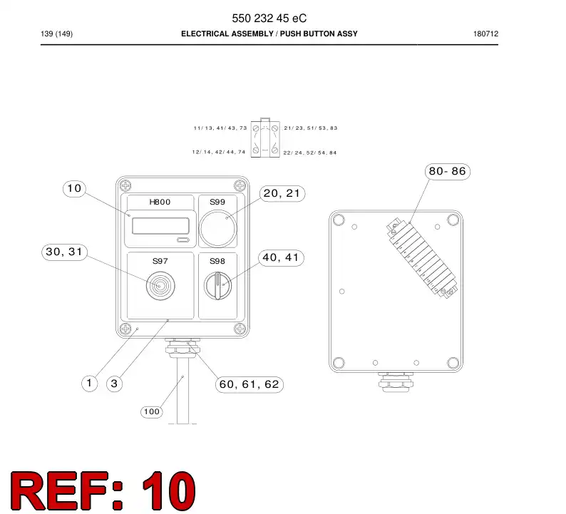 55213589 552 135 89 CONTADOR - Sandvik Technical Drawing