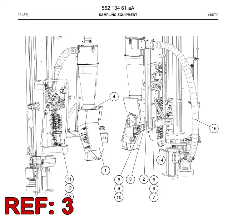 55213626 552 136 26 Supporting block - Sandvik Technical Drawing