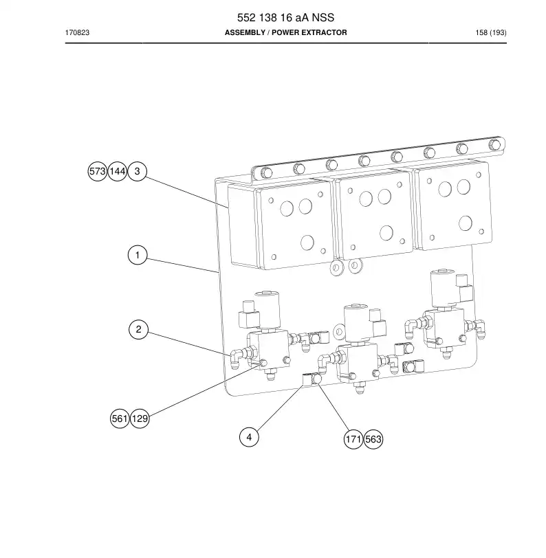 55213816a 552 138 16a Assembly - Sandvik Technical Drawing