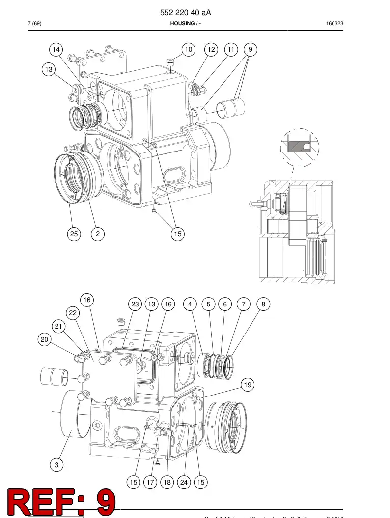 55213838b 552 138 38b Bushing - Sandvik Technical Drawing