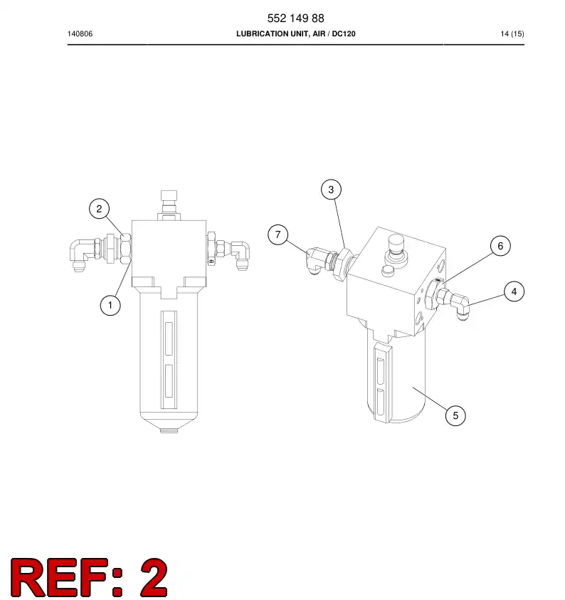 55213881 552 138 81 Adapter - Sandvik Technical Drawing