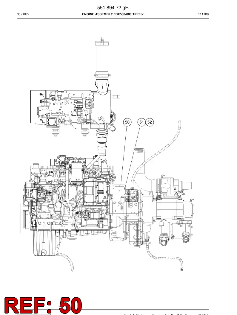 55213882 552 138 82 Plate - Sandvik Technical Drawing