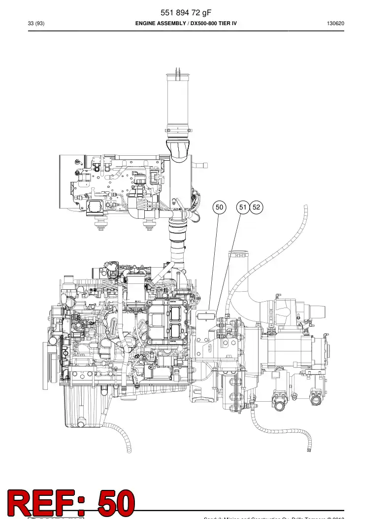 55213882a 552 138 82a Plate - Sandvik Technical Drawing