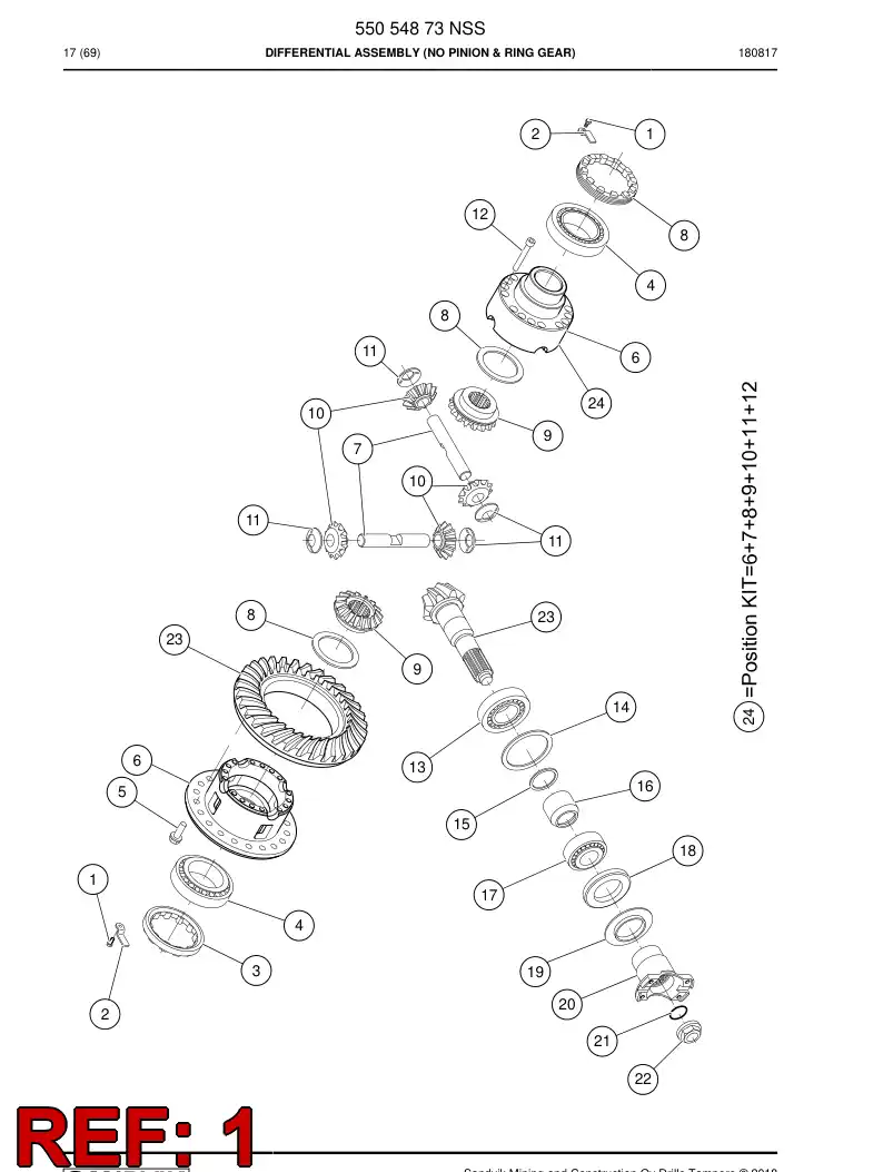 552 139 04 HEXAGON HEAD BOLT (FULL THREAD) - drawing
