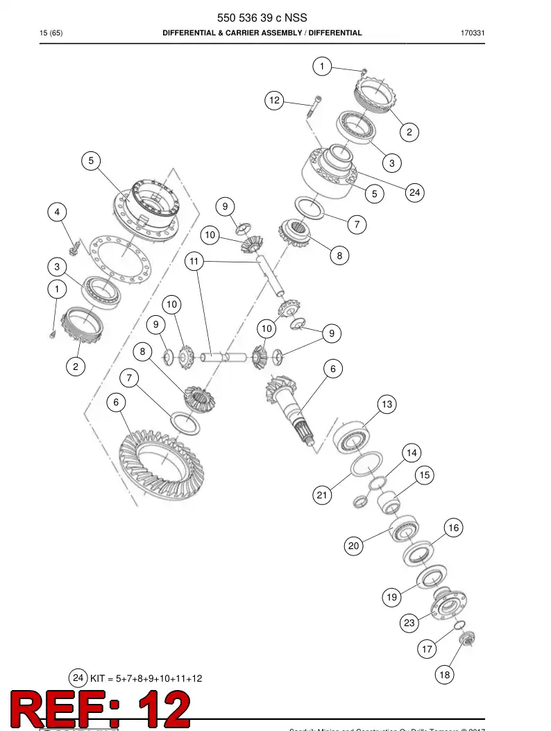 552 139 85 BOLT - drawing