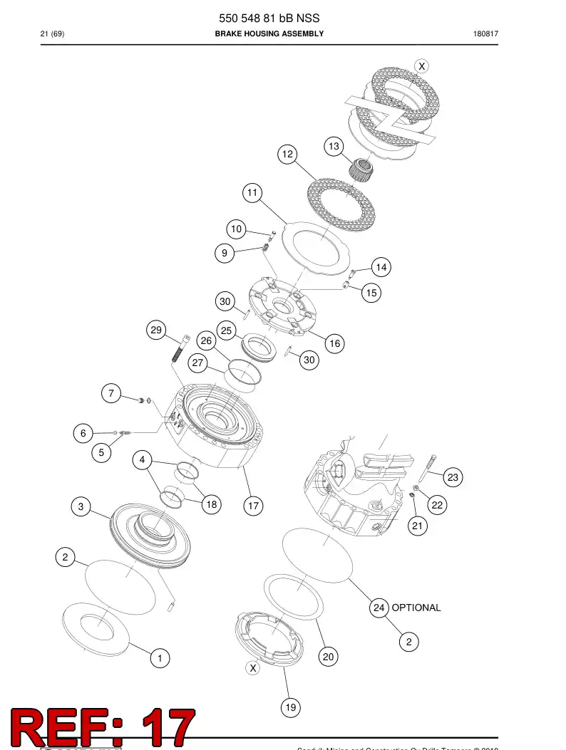 55214055 552 140 55 Cover - Sandvik Technical Drawing