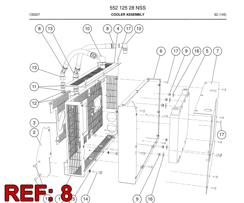 55214079 552 140 79 Hose - Sandvik Technical Drawing