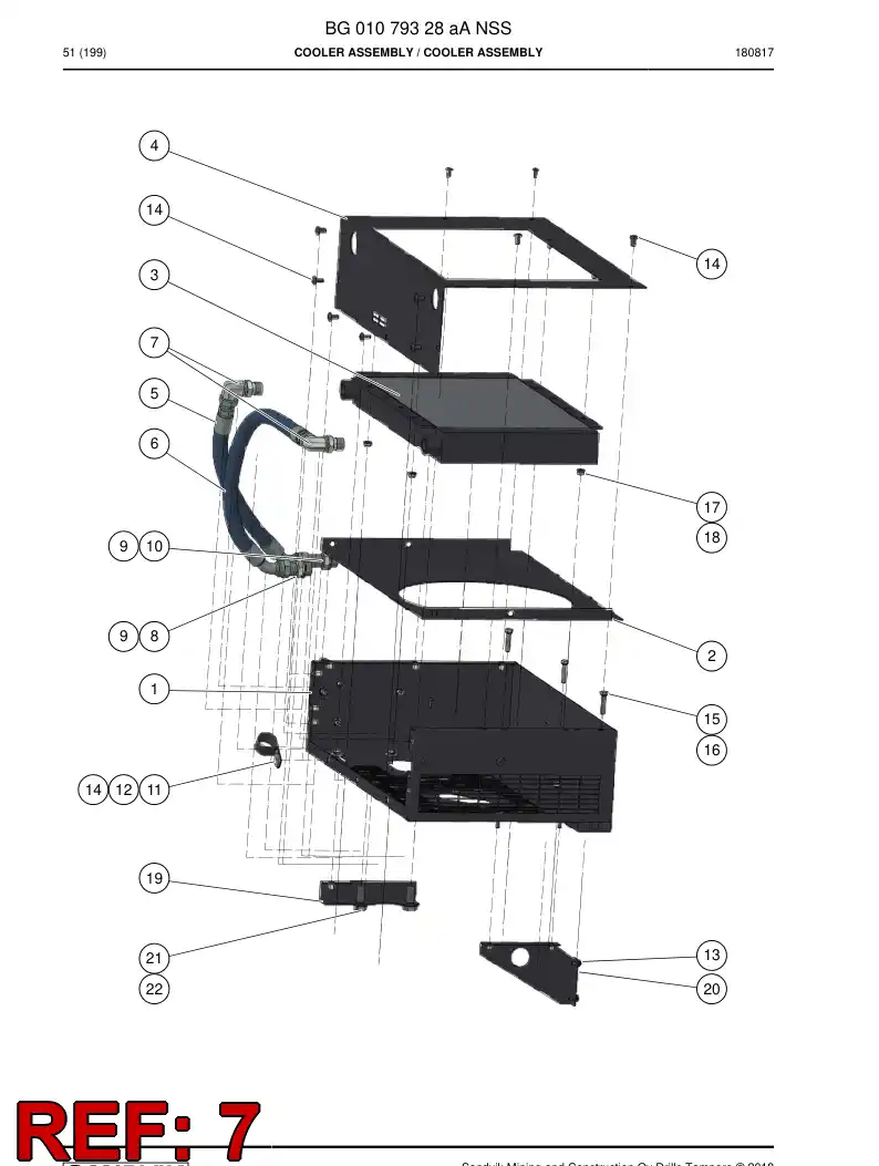 55214113 552 141 13 CURVED ADAPTER - Sandvik Technical Drawing