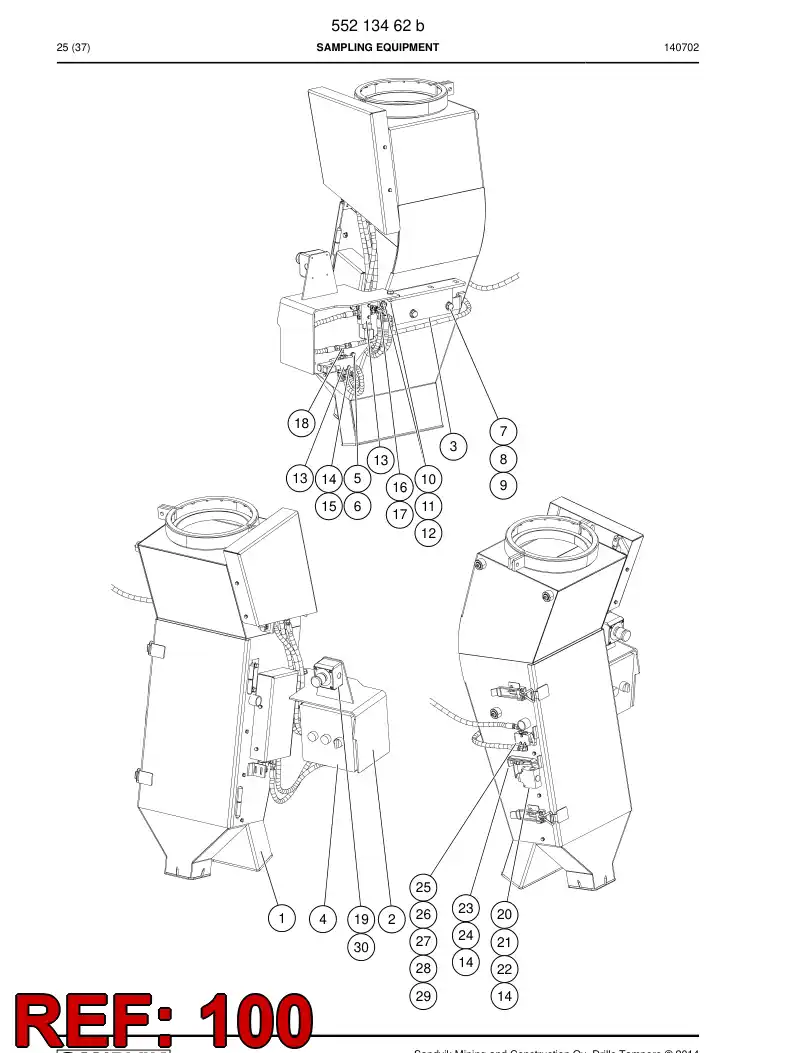55214224j 552 142 24j Hose Set - Sandvik Technical Drawing