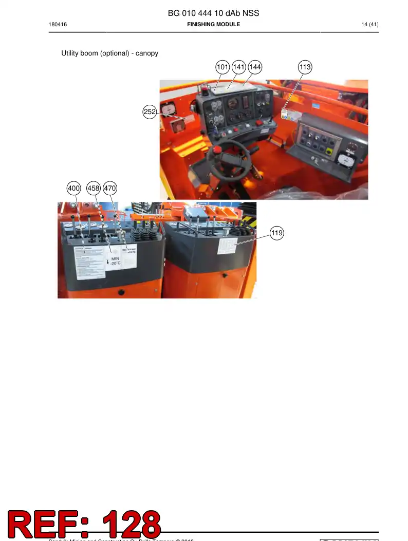 55214267 552 142 67 Sign - Sandvik Technical Drawing