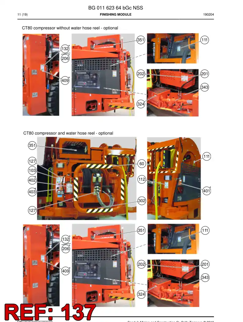 55214308 552 143 08 SEAL - Sandvik Technical Drawing