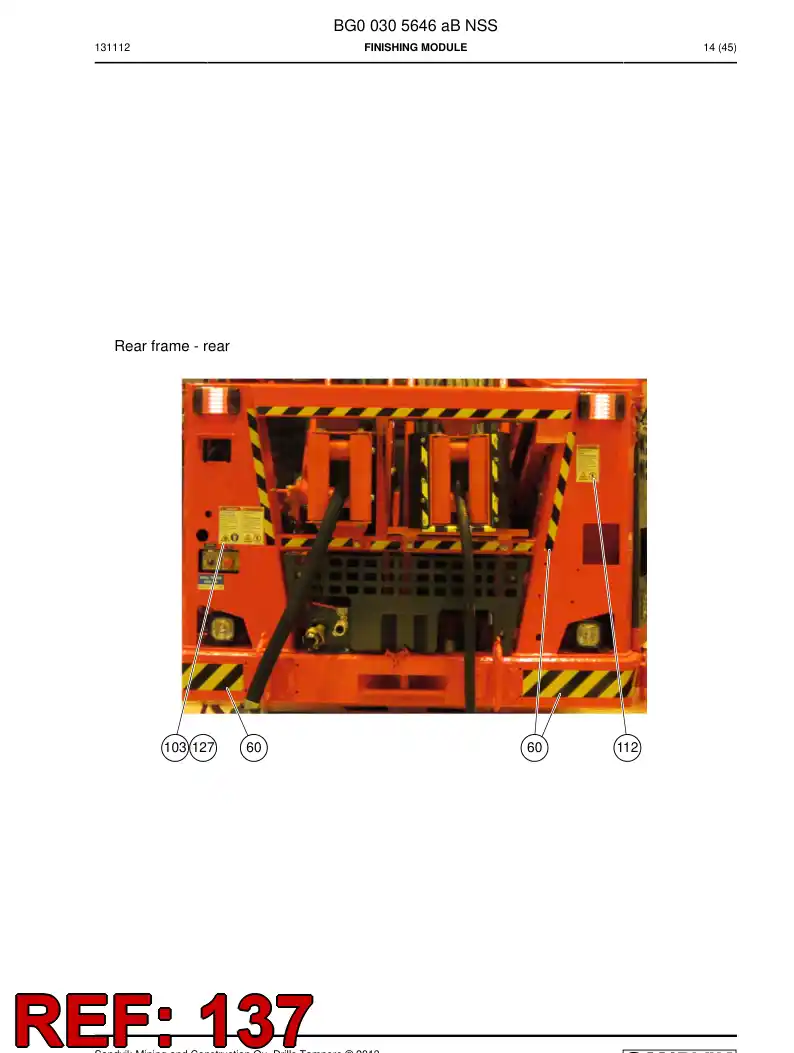 55214310 552 143 10 Sign - Sandvik Technical Drawing