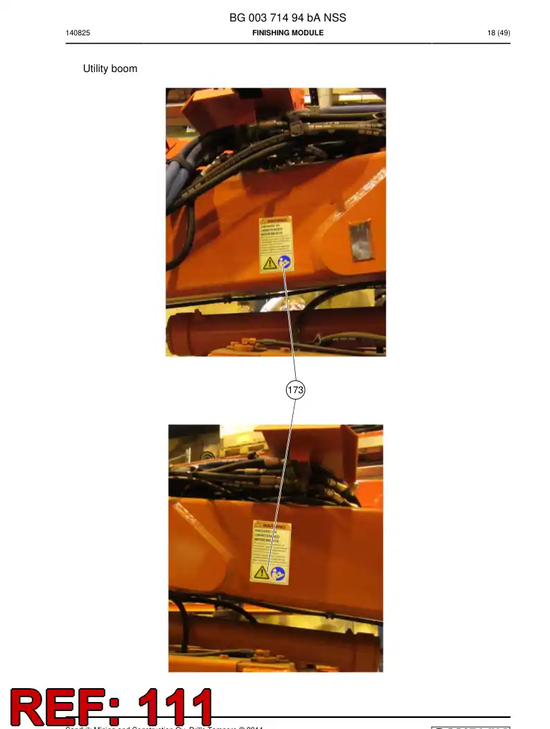 55214348 552 143 48 Sign - Sandvik Technical Drawing