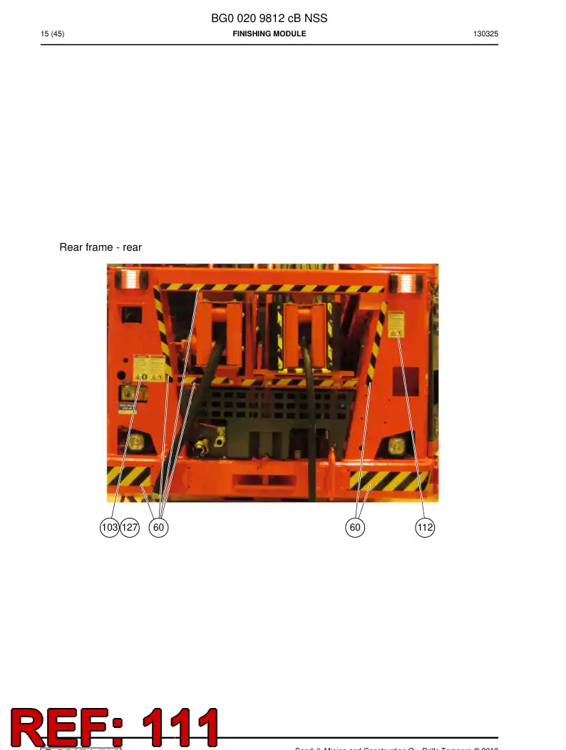 55214357 552 143 57 Sign - Sandvik Technical Drawing