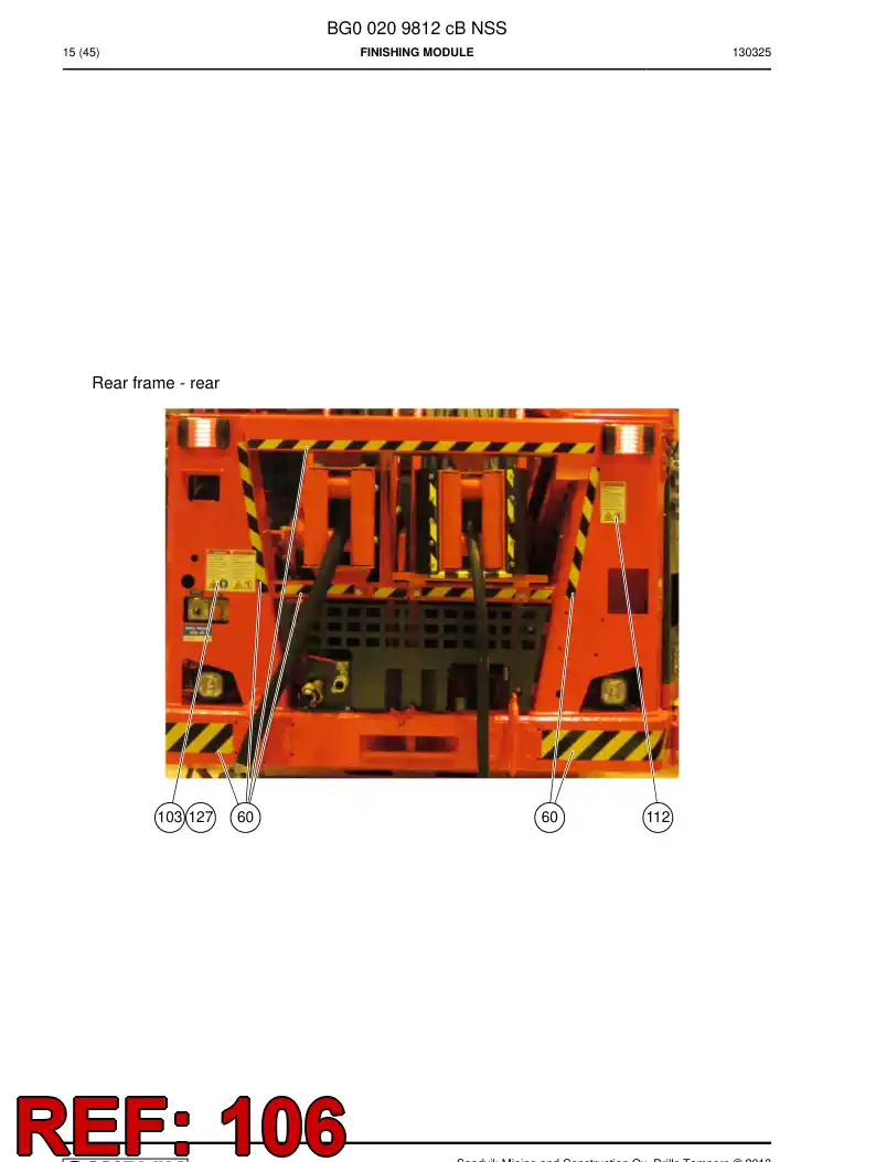 55214421 552 144 21 Sign - Sandvik Technical Drawing