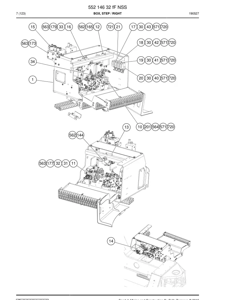 55214632f 552 146 32f Box, Step - Sandvik Technical Drawing
