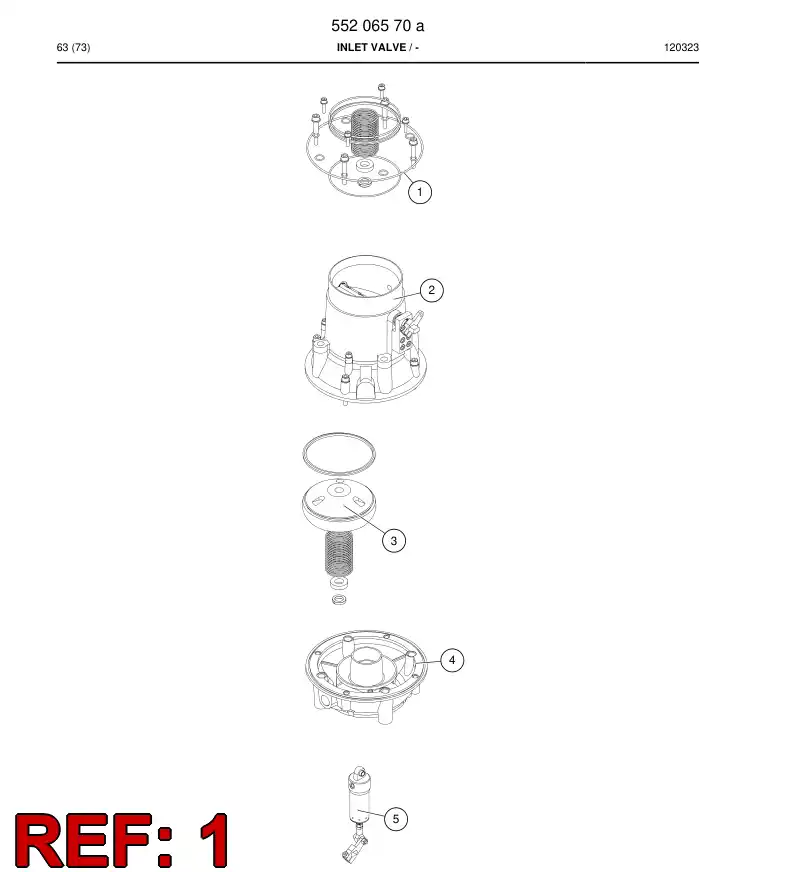 55214696 552 146 96 Seal kit - Sandvik Technical Drawing