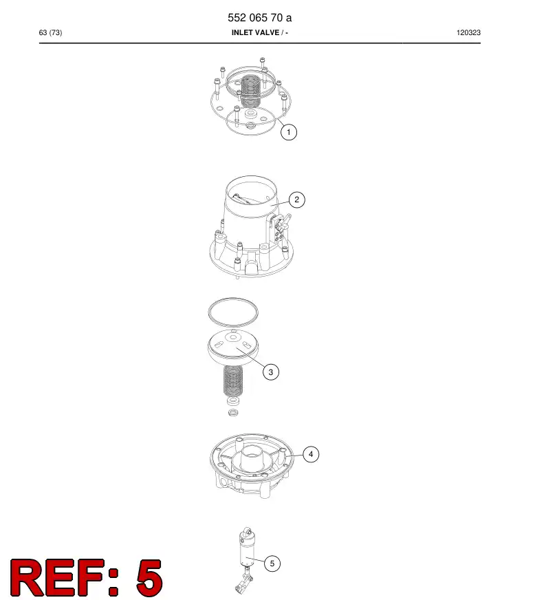 55214700 552 147 00 Cylinder - Sandvik Technical Drawing