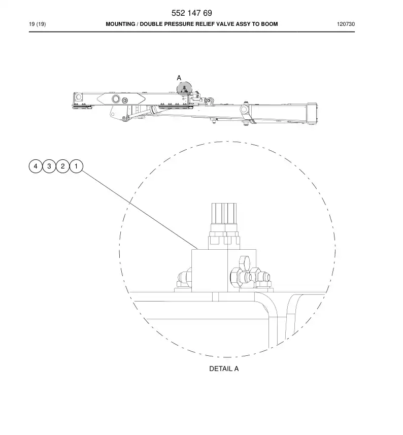 55214769 552 147 69 Mounting - Sandvik Technical Drawing
