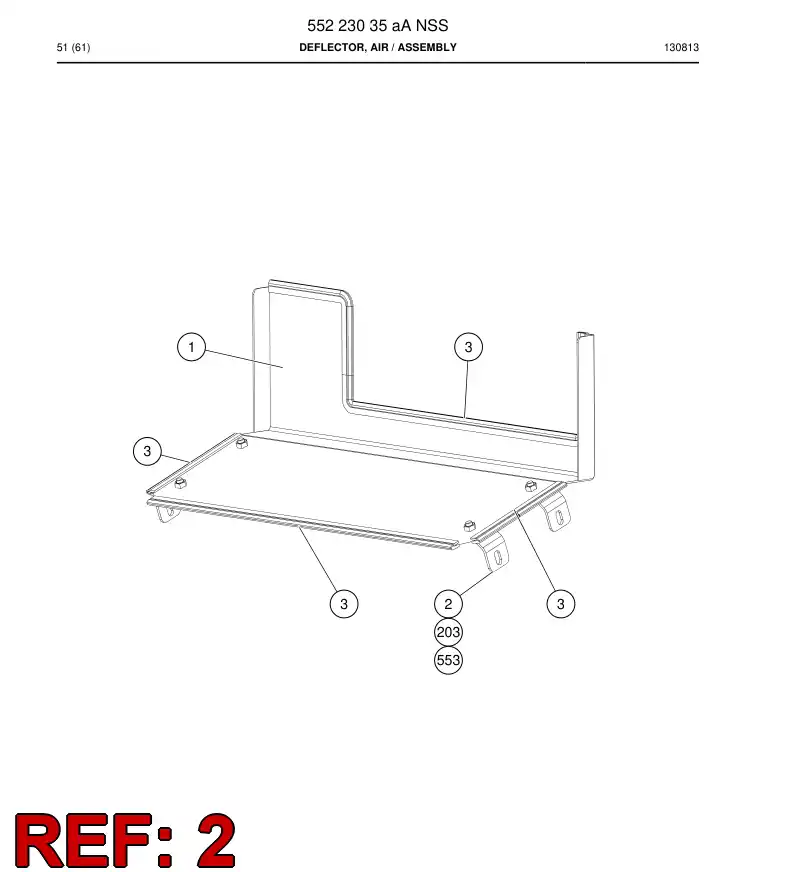 55214786a 552 147 86a Bracket - Sandvik Technical Drawing