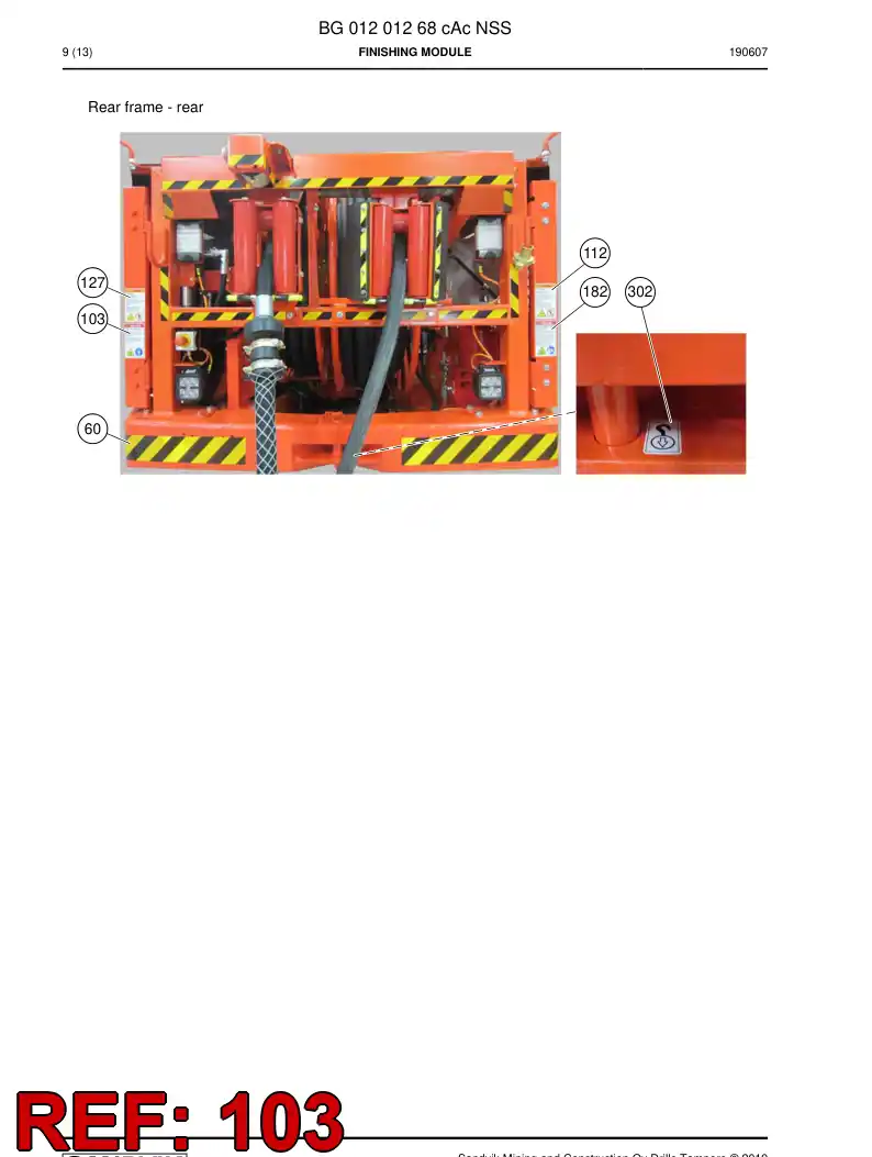 55214902a 552 149 02a Decal - Sandvik Technical Drawing