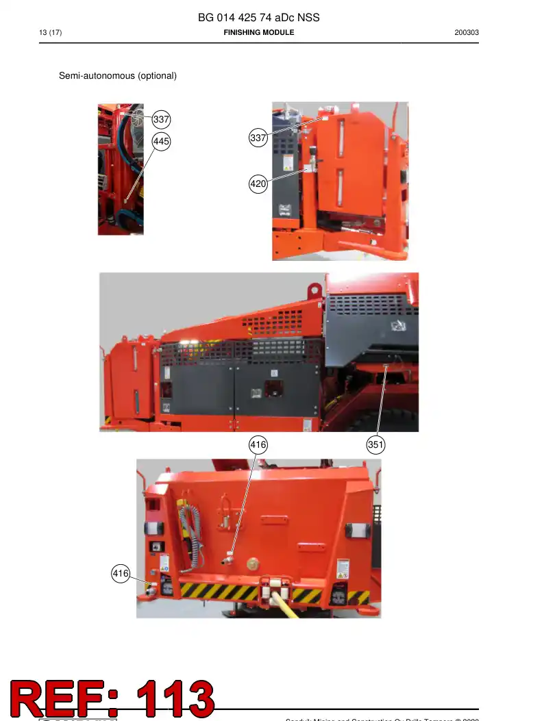 55214914a 552 149 14a Decal - Sandvik Technical Drawing
