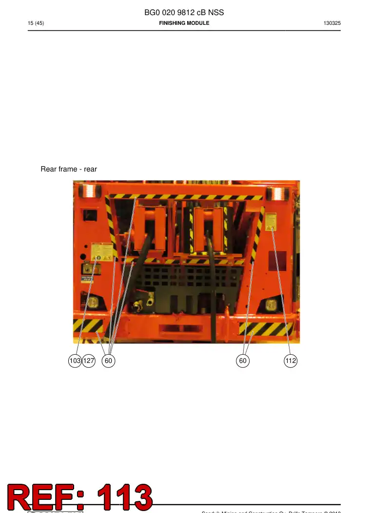 55214917 552 149 17 Sign - Sandvik Technical Drawing