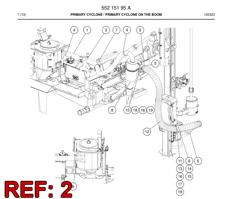 55215181 552 151 81 REDUCER - Sandvik Technical Drawing