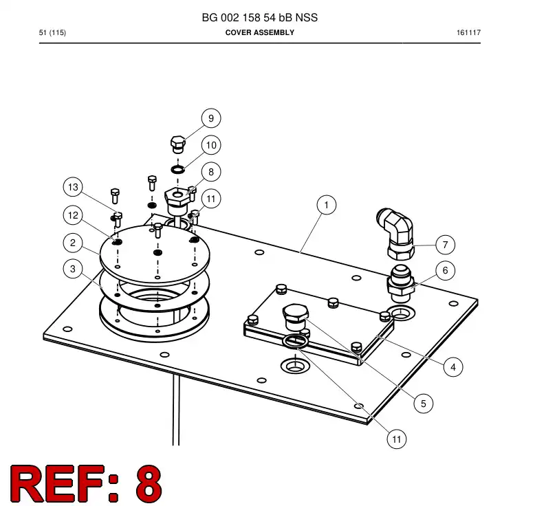 55215198 552 151 98 Pipe, Intake - Sandvik Technical Drawing