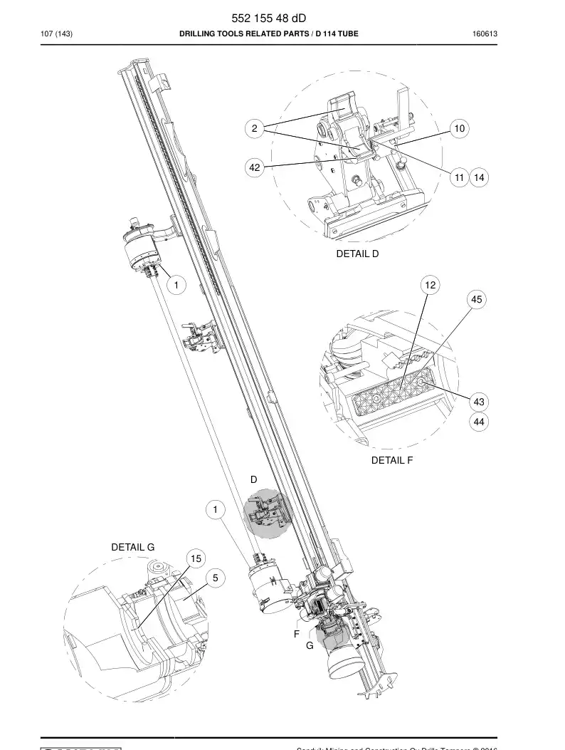 55215548d 552 155 48d Drilling tools related parts - Sandvik Technical Drawing