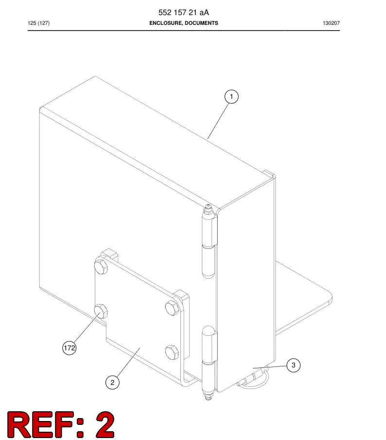 55215724c 552 157 24c Plate, Mounting - Sandvik Technical Drawing