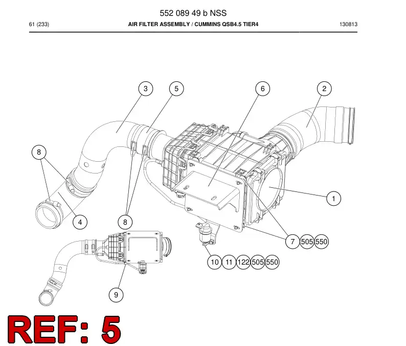 55215806 552 158 06 Bushing, Rubber - Sandvik Technical Drawing