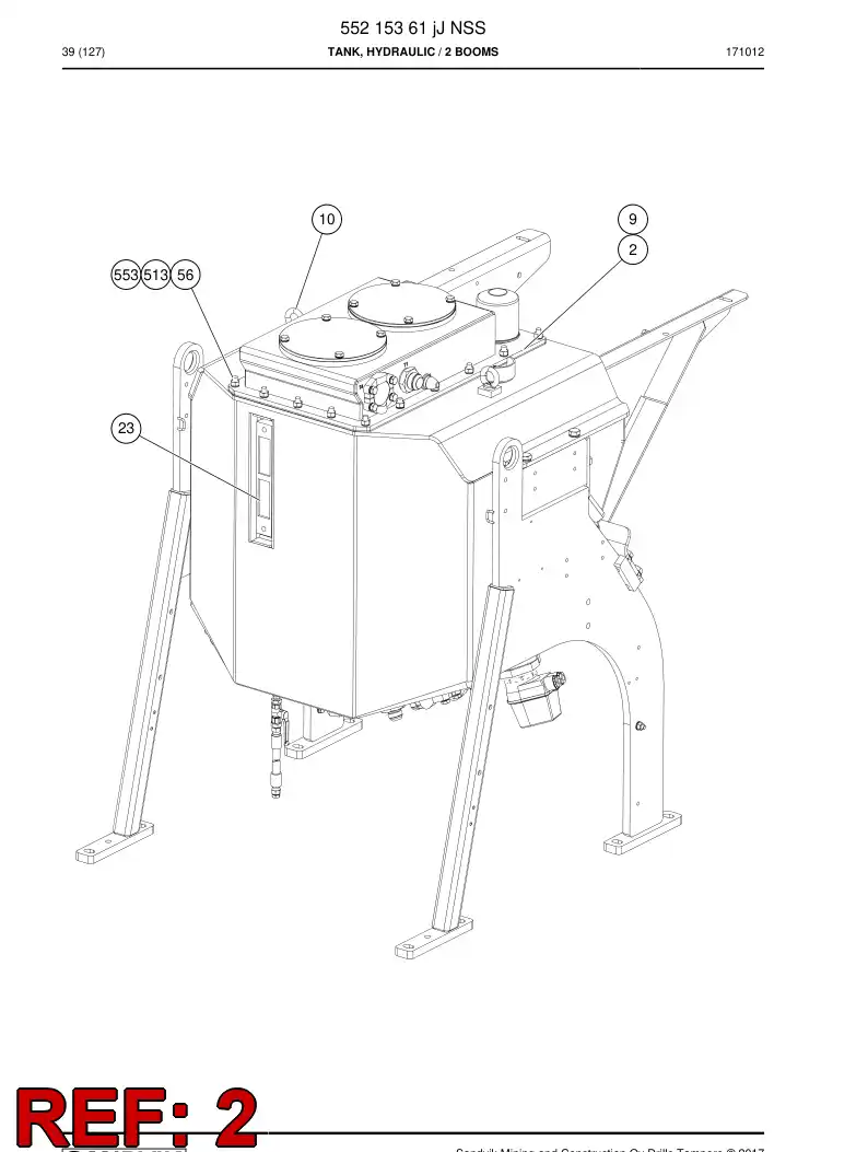 55215829 552 158 29 Cover - Sandvik Technical Drawing