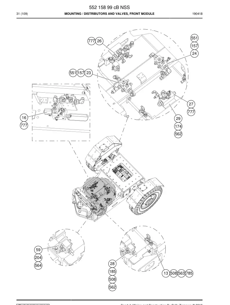 55215899c 552 158 99c Mounting - Sandvik Technical Drawing