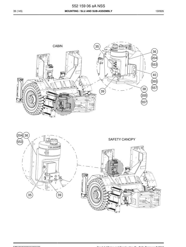 55215906a 552 159 06a Mounting - Sandvik Technical Drawing