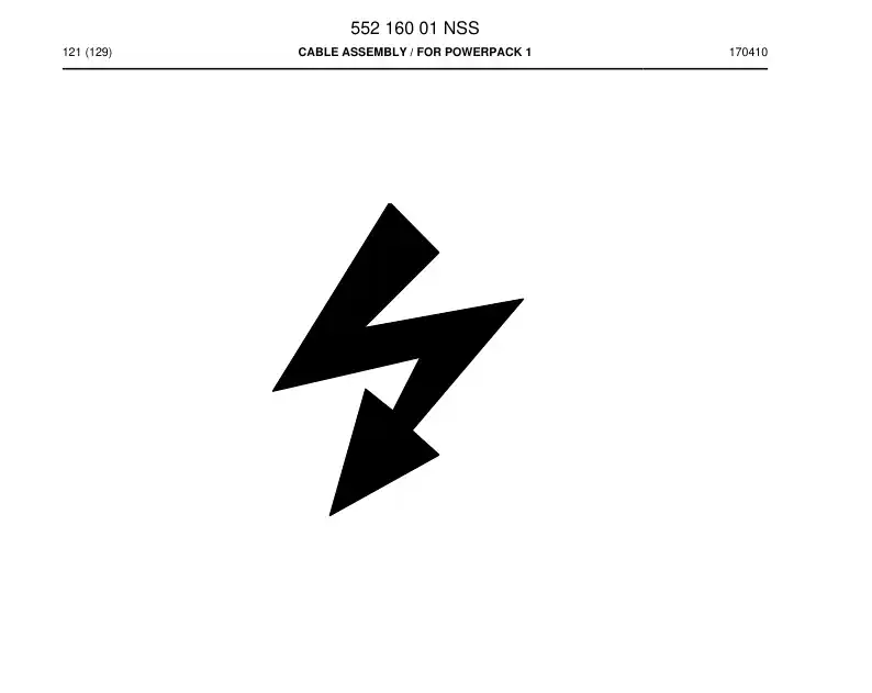 55216001 552 160 01 Cable Assembly - Sandvik Technical Drawing