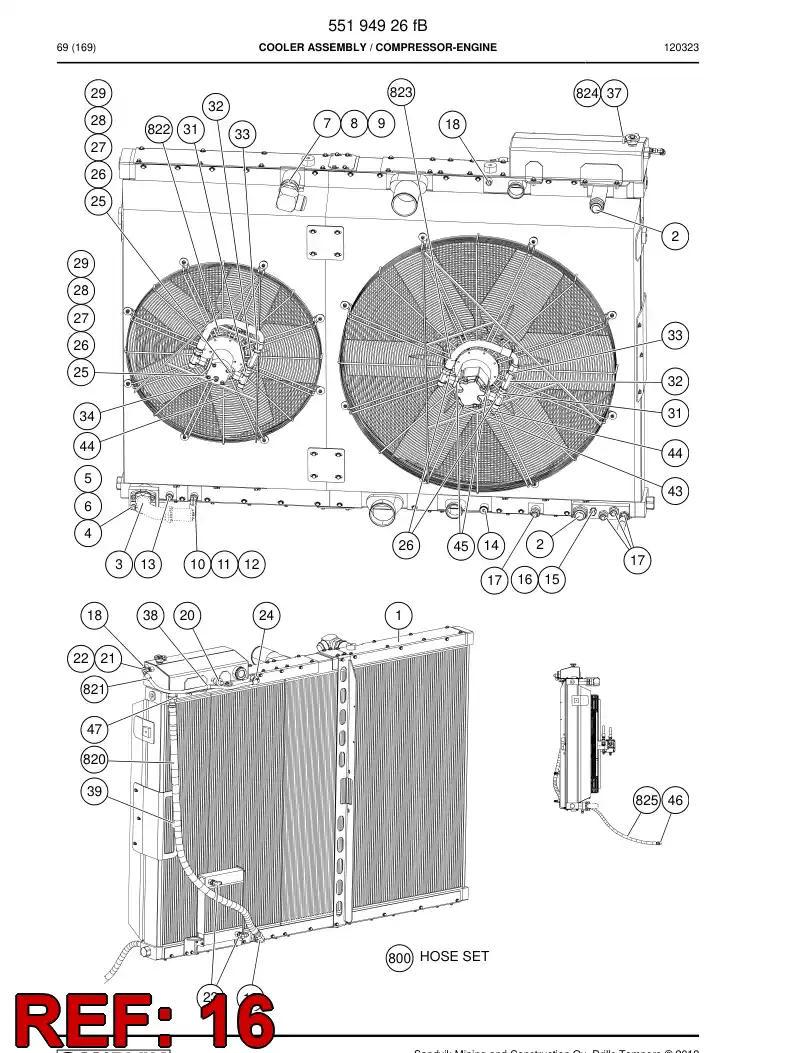 55216140 552 161 40 Plug - Sandvik Technical Drawing