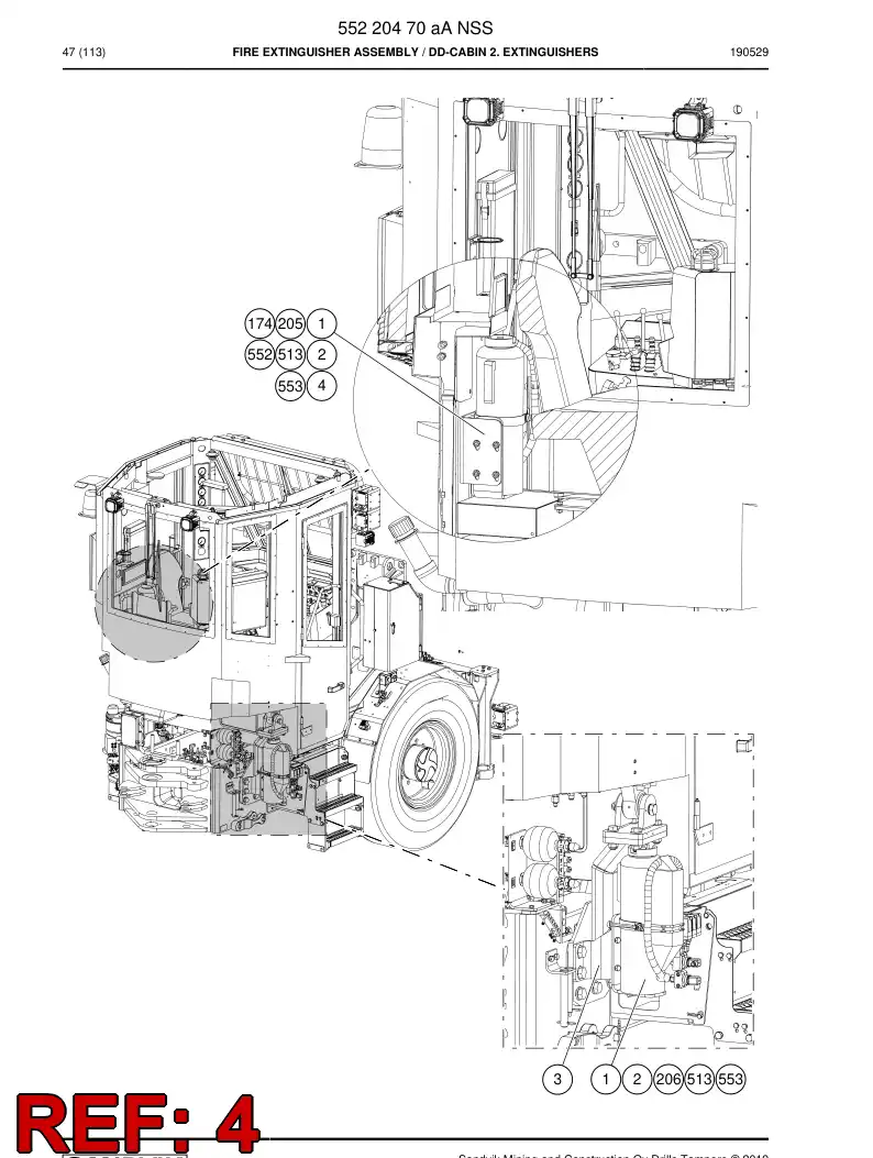 55216198c 552 161 98c Plate, Mounting - Sandvik Technical Drawing