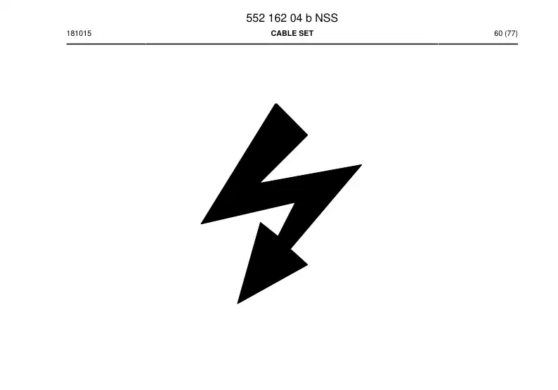 55216204b 552 162 04b Cable Set - Sandvik Technical Drawing