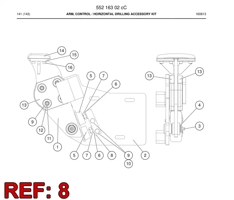 55216296b 552 162 96b Plate - Sandvik Technical Drawing