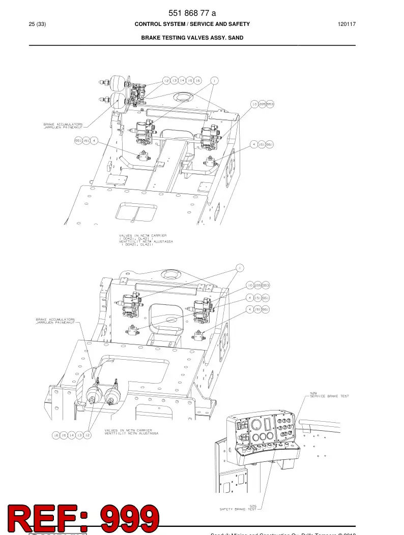 55216477b 552 164 77b HOSING - Sandvik Technical Drawing