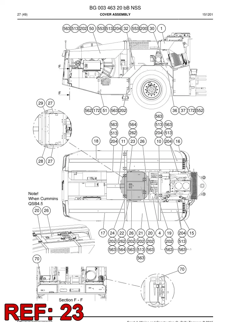 55216494 552 164 94 Supporting block - Sandvik Technical Drawing