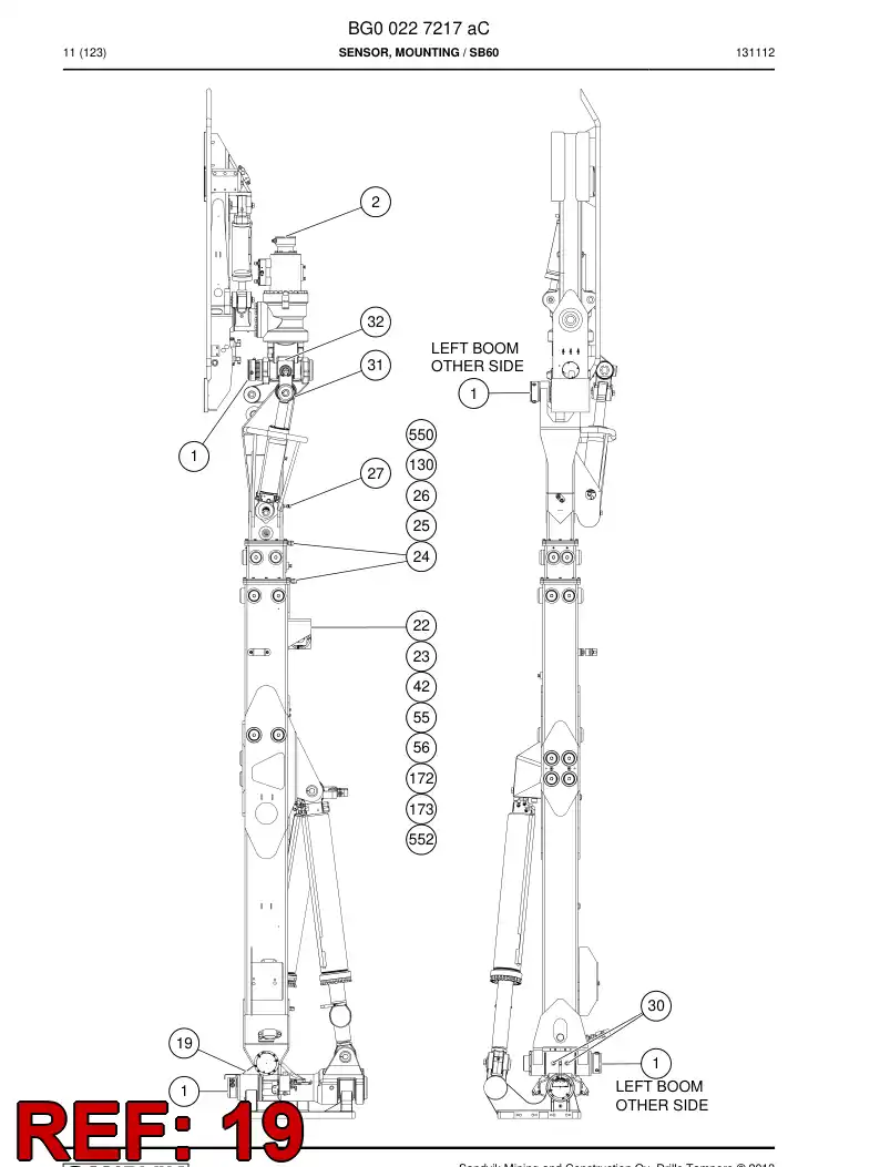 55216625c 552 166 25c Pointer - Sandvik Technical Drawing