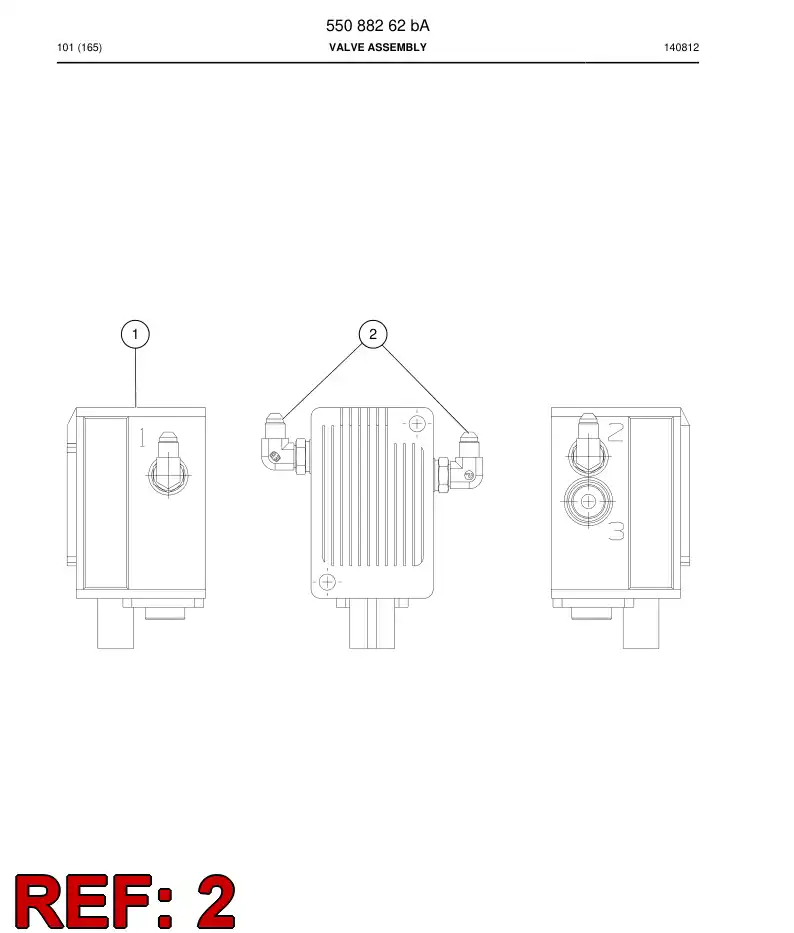 55216759 552 167 59 Adapter 90 Deg - Sandvik Technical Drawing