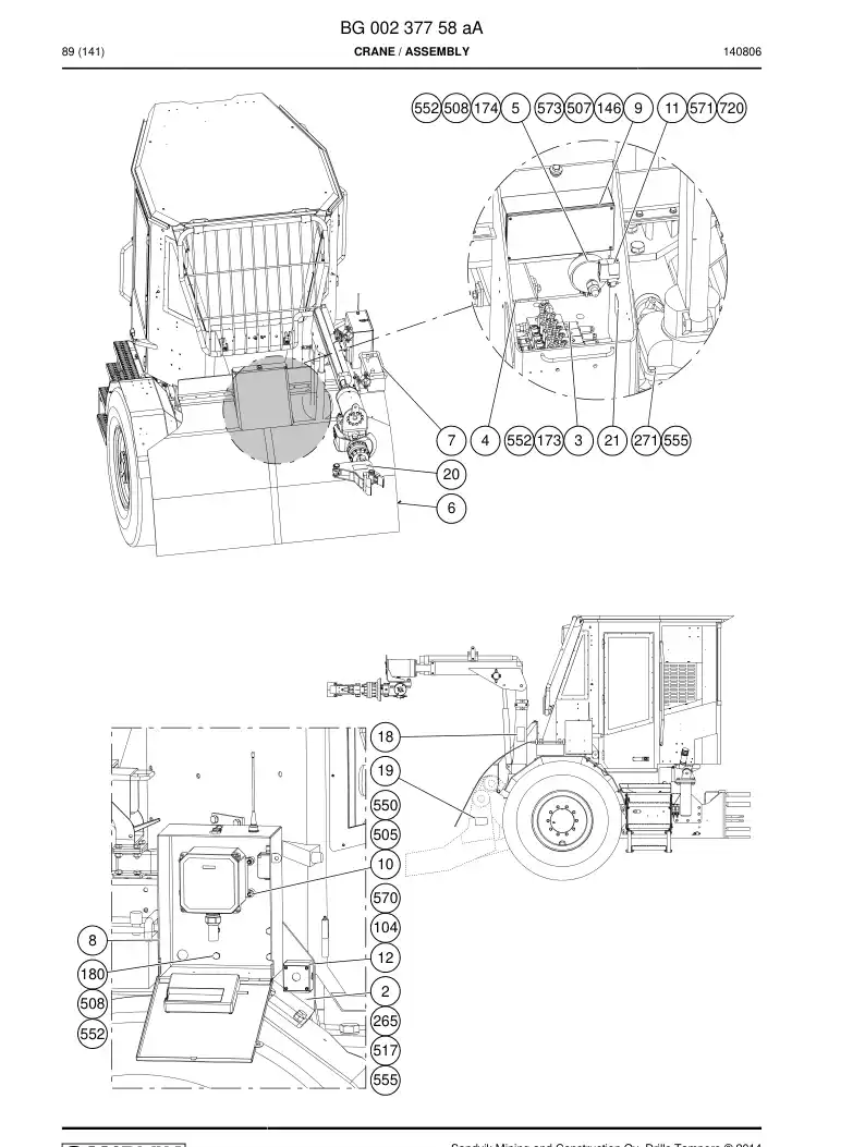 55216780b 552 167 80b Sign set - Sandvik Technical Drawing