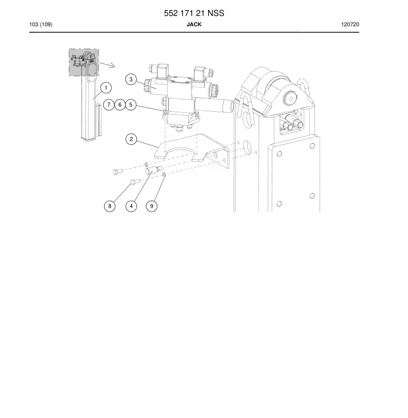 55217121 552 171 21 JACK - Sandvik Technical Drawing