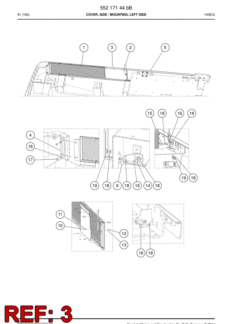 55217143a 552 171 43a Plate - Sandvik Technical Drawing